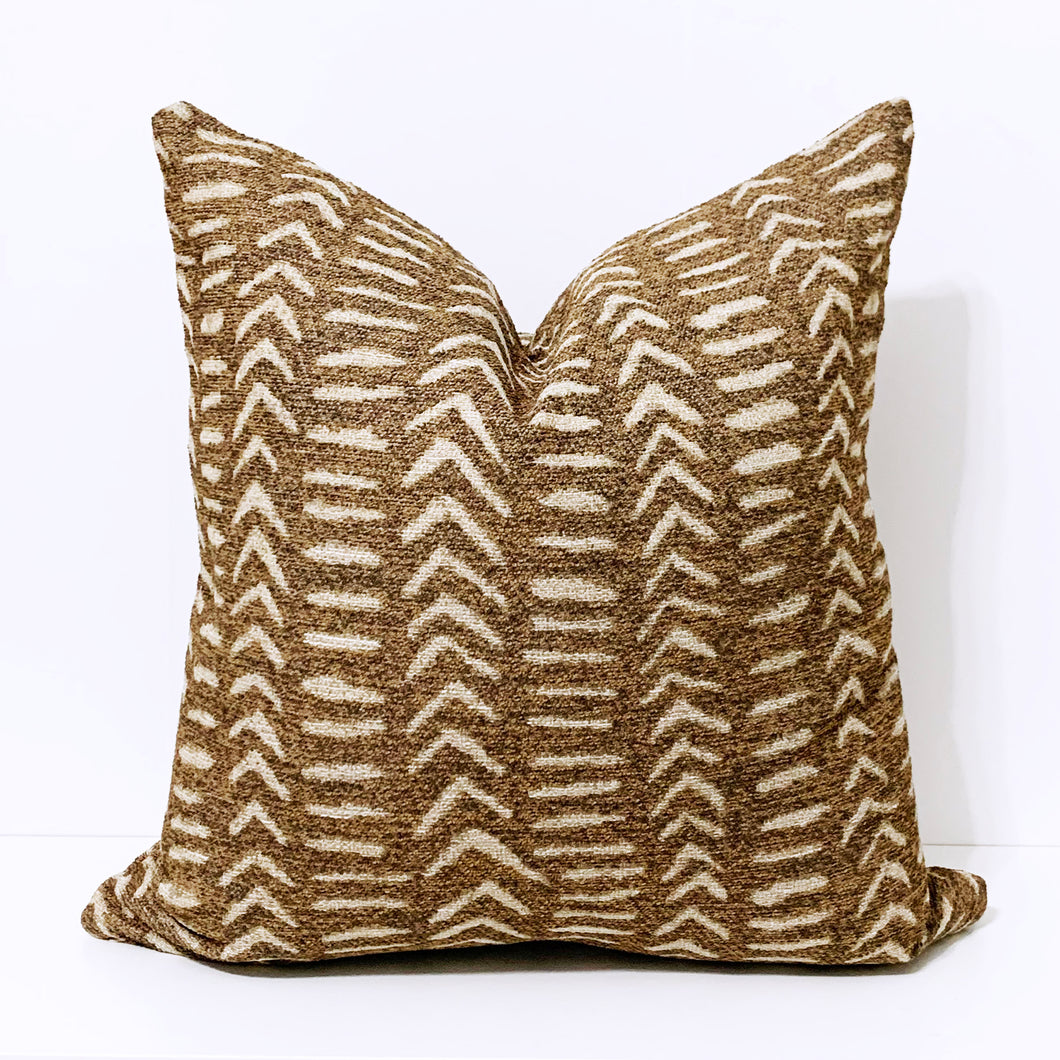 Brown And Tan Pillow Cover | LADO SIMPLE DECOR