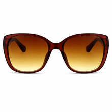 Load image into Gallery viewer, BROWN ROUNDED EDGE SUNGLASSES IN BROWN | LADO SIMPLE
