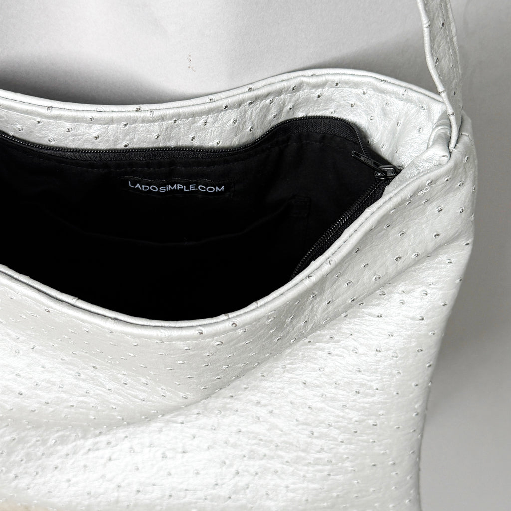 Silver Mini Tote | LADO SIMPLE