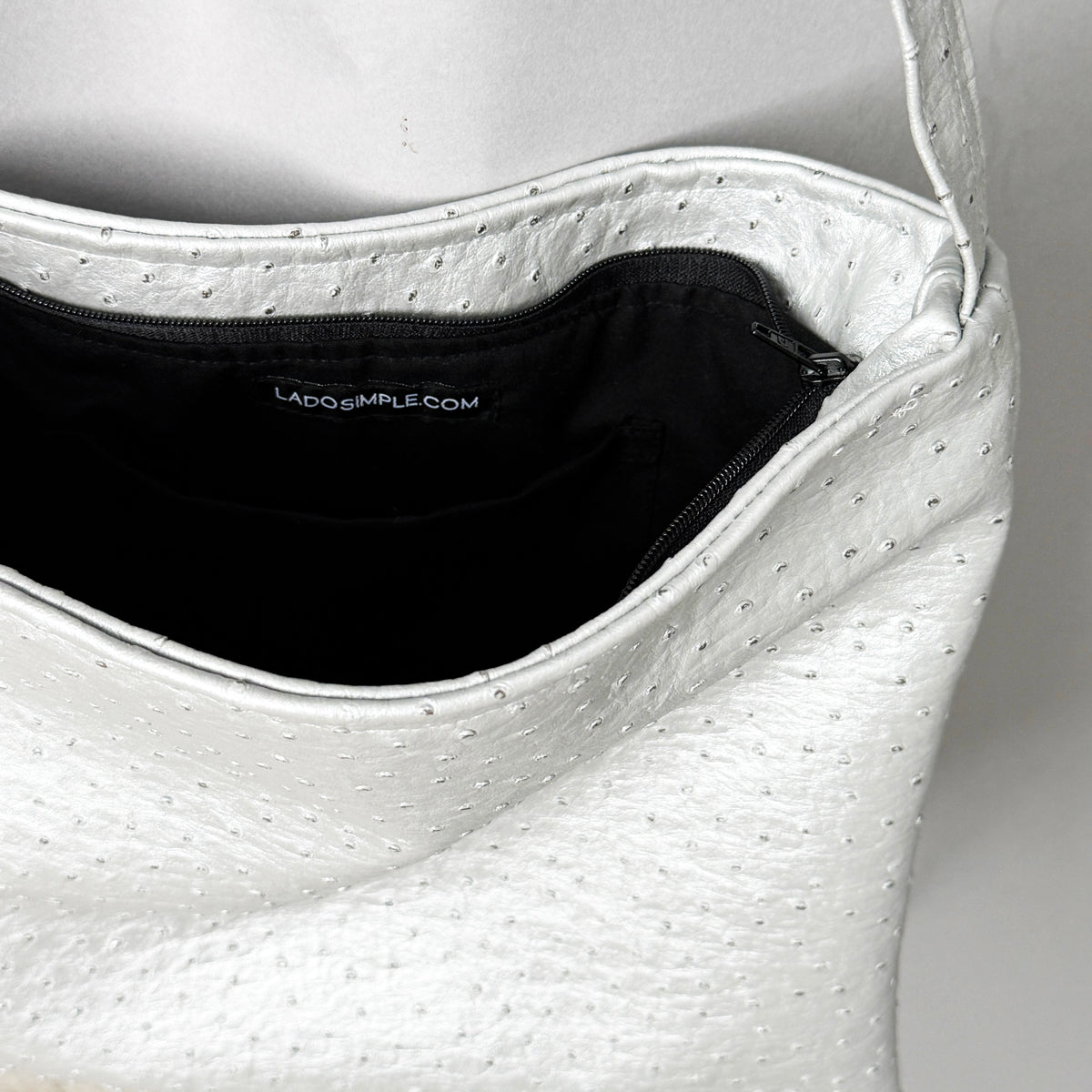 Silver Mini Tote | LADO SIMPLE