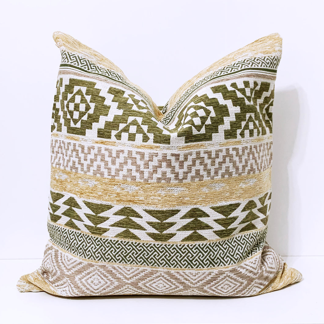 Golden And Green Pillow Cover | LADO SIMPLE DECOR