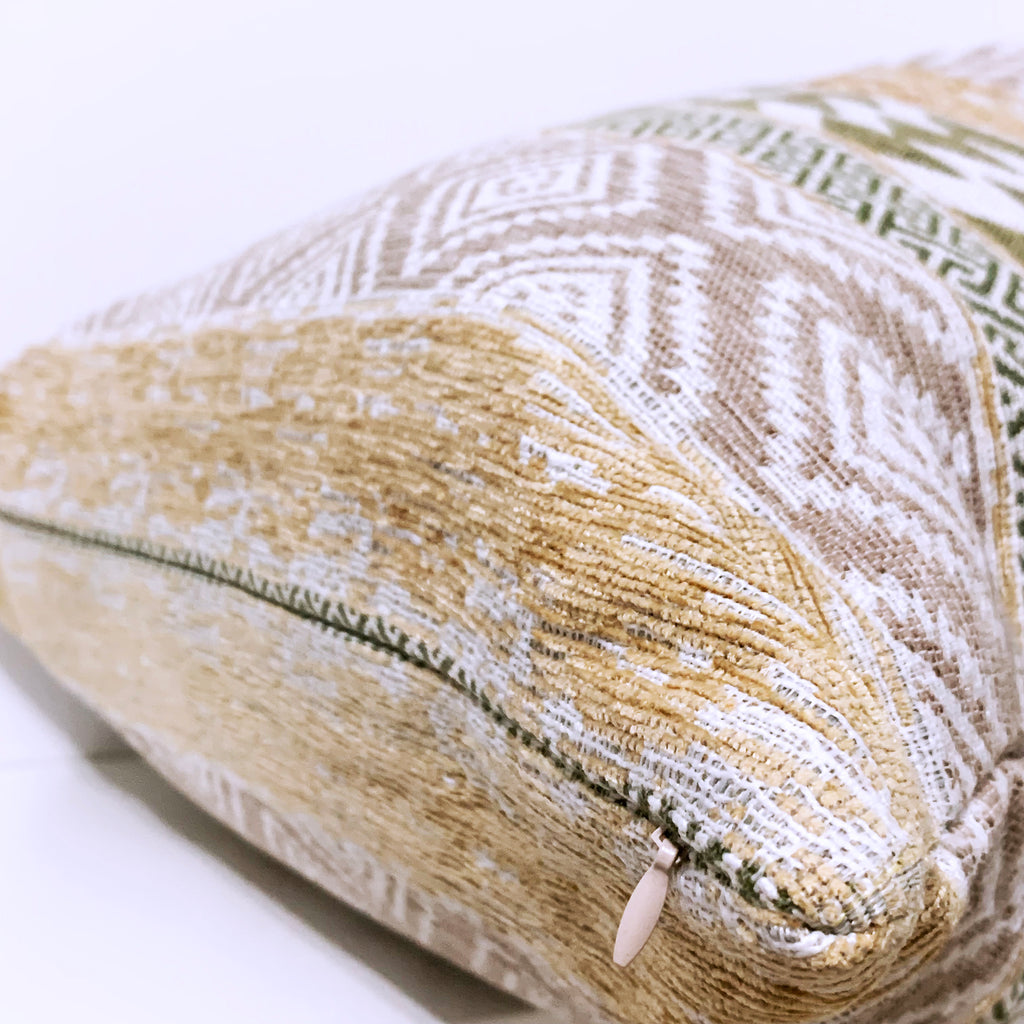 Golden And Green Pillow Cover | LADO SIMPLE DECOR