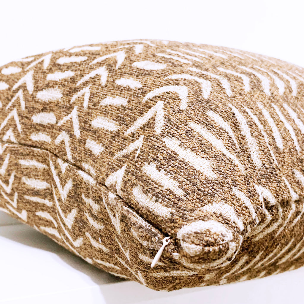 Brown And Tan Pillow Cover | LADO SIMPLE DECOR
