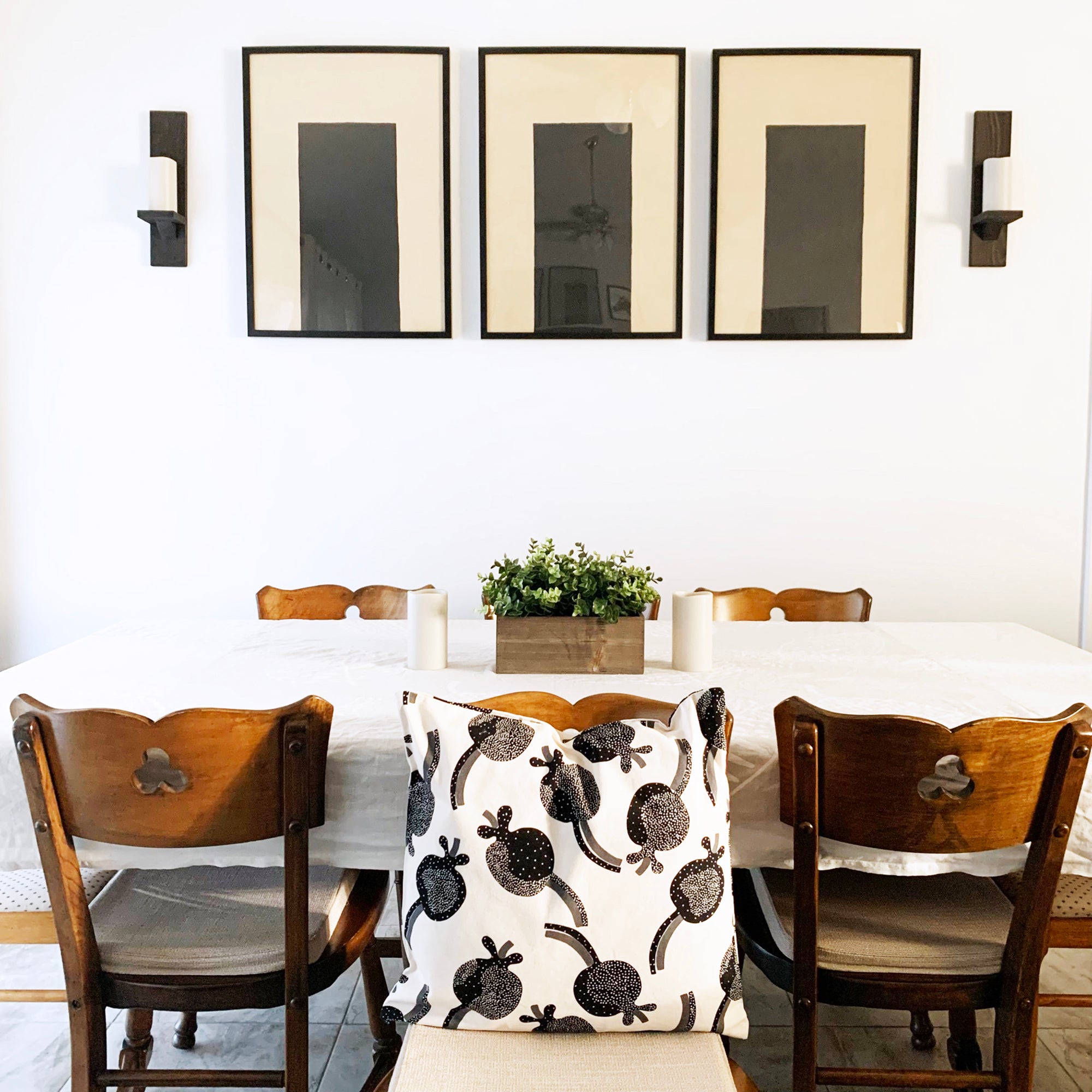 Black And White Print Pillow Cover | LADO SIMPLE DECOR