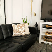 Load image into Gallery viewer, Brown And White Print Pillow Cover | LADO SIMPLE DECOR

