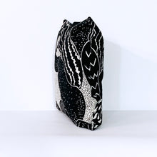 Load image into Gallery viewer, Black And White Cactus Like Print Pillow Cover | LADO SIMPLE DECOR
